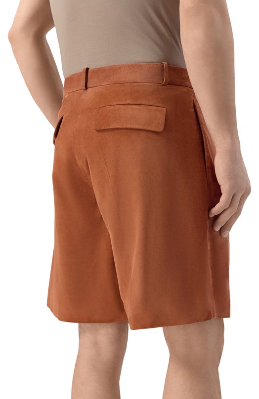 Замшевые шорты MVST M26.2PM.L008/L010 SUEDE Оранжевый  M26.2PM.L008/L010 SUEDE Фото 4