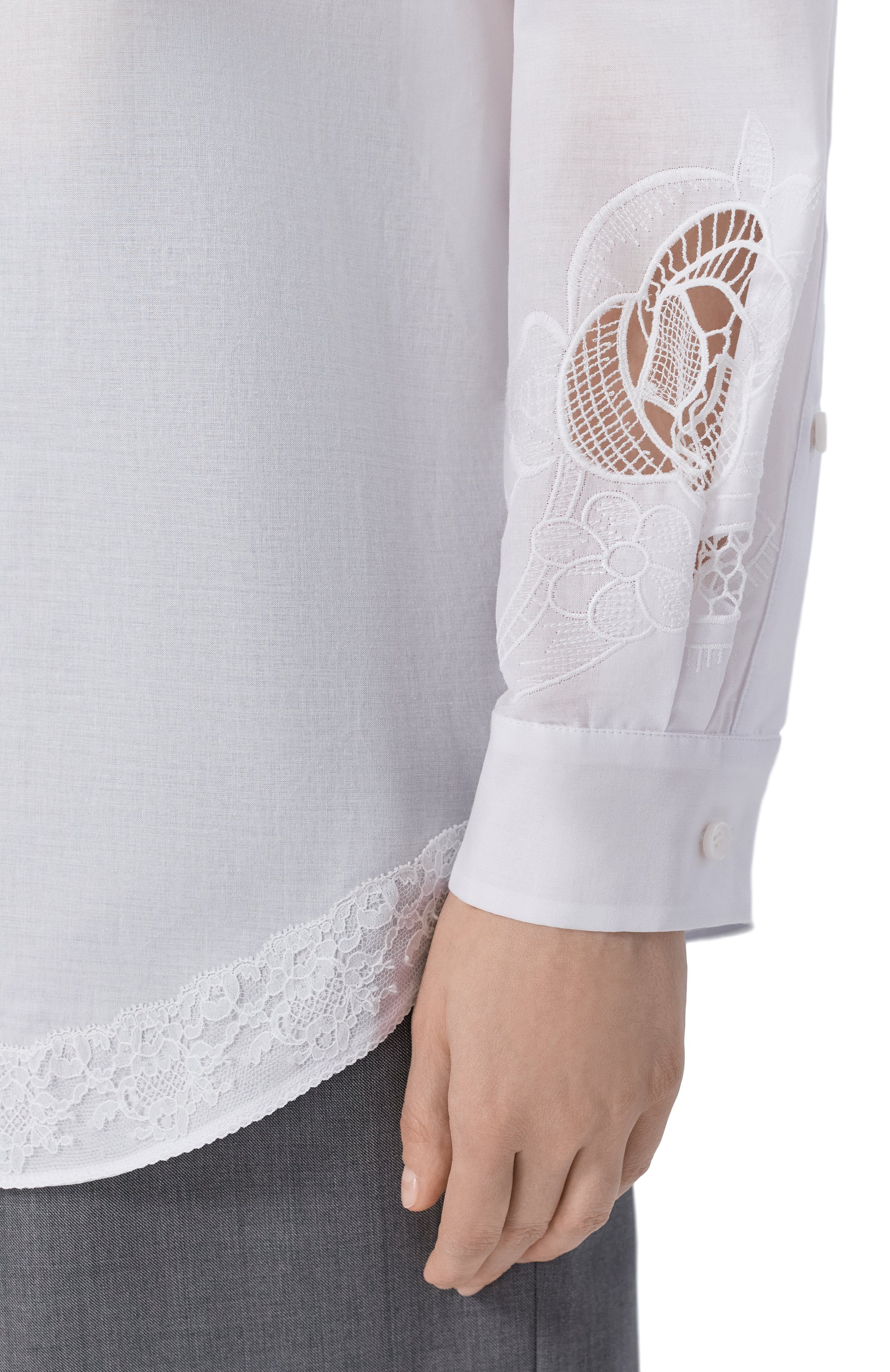 Хлопковая рубашка MAGDA BUTRYM, арт. 457526, фото 5