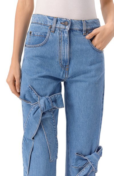 Джинсы MSGM голубого цвета по цене 34600 руб., арт. 3941MDP239L/257759, фото 5 Джинсы MSGM, арт. 3941MDP239L/257759, фото 5