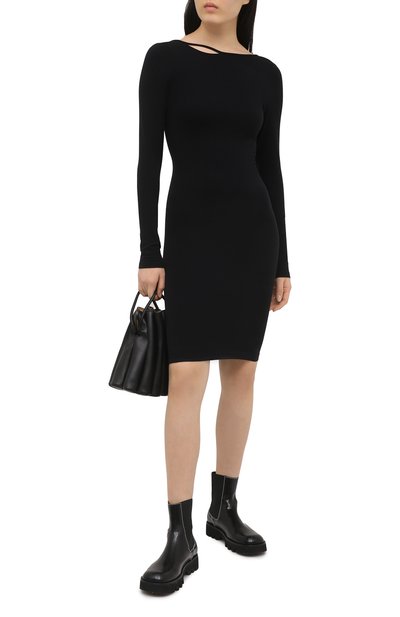 Платье HELMUT LANG черного цвета по цене 22050 руб., арт. K10HW601, фото 2 Платье HELMUT LANG, арт. K10HW601, фото 2
