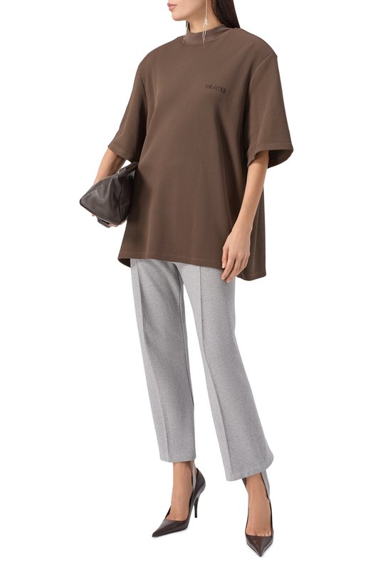 Кожаные туфли VETEMENTS WH76HE500C/2471 LEATHER Коричневый  WH76HE500C/2471 LEATHER Фото 2
