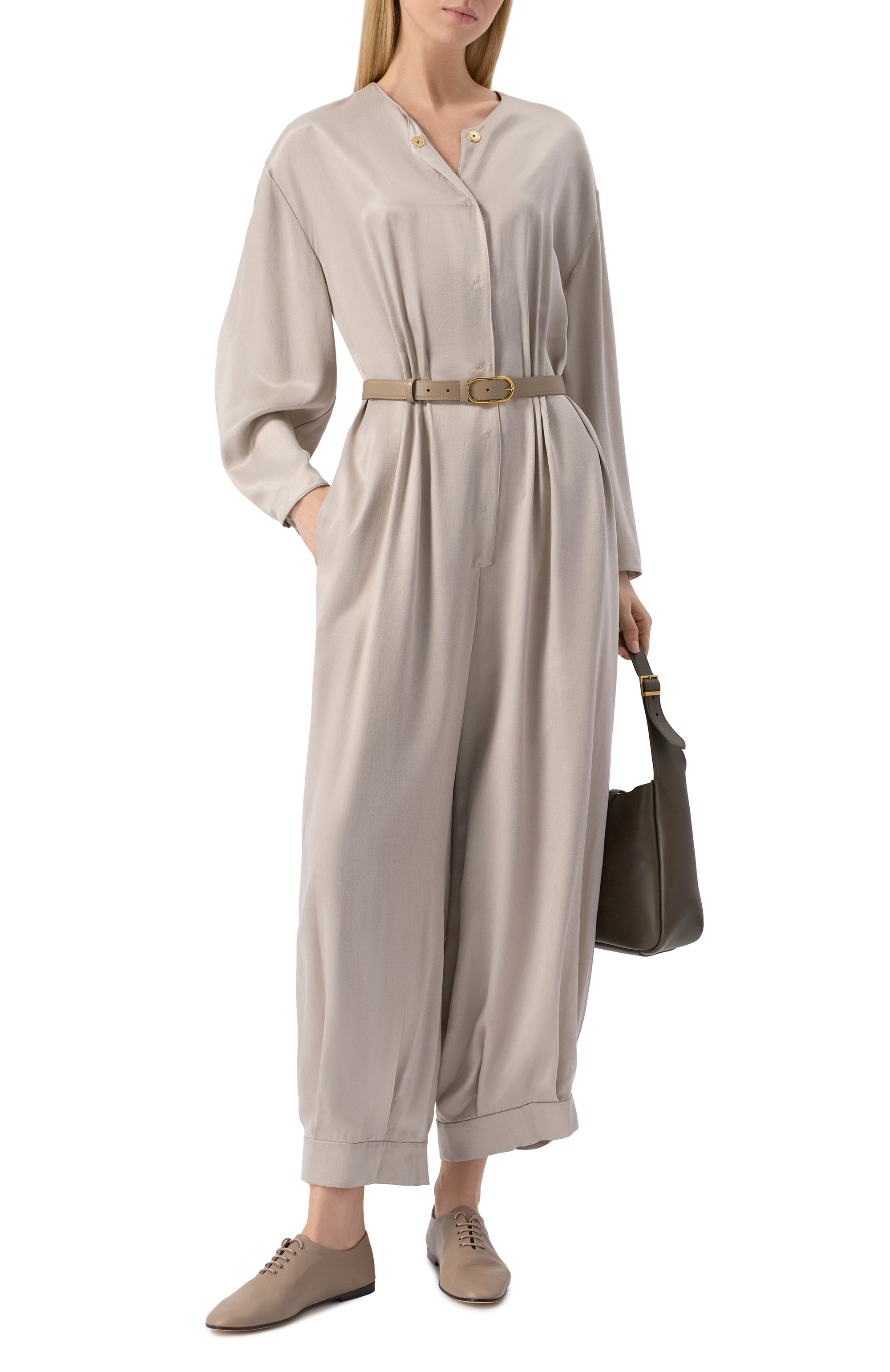 Комбинезон GIORGIO ARMANI светло-серого цвета по цене 261500 руб., арт. GW001287/TE13750, фото 2 Комбинезон GIORGIO ARMANI, арт. GW001287/TE13750, фото 2