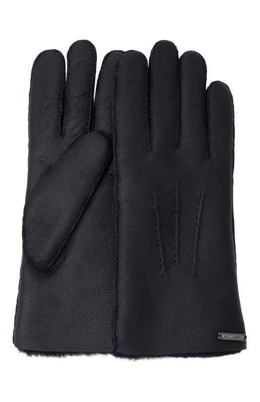 Кожаные перчатки Corneliani 26Q317-2620577 Синий 26Q317-2620577