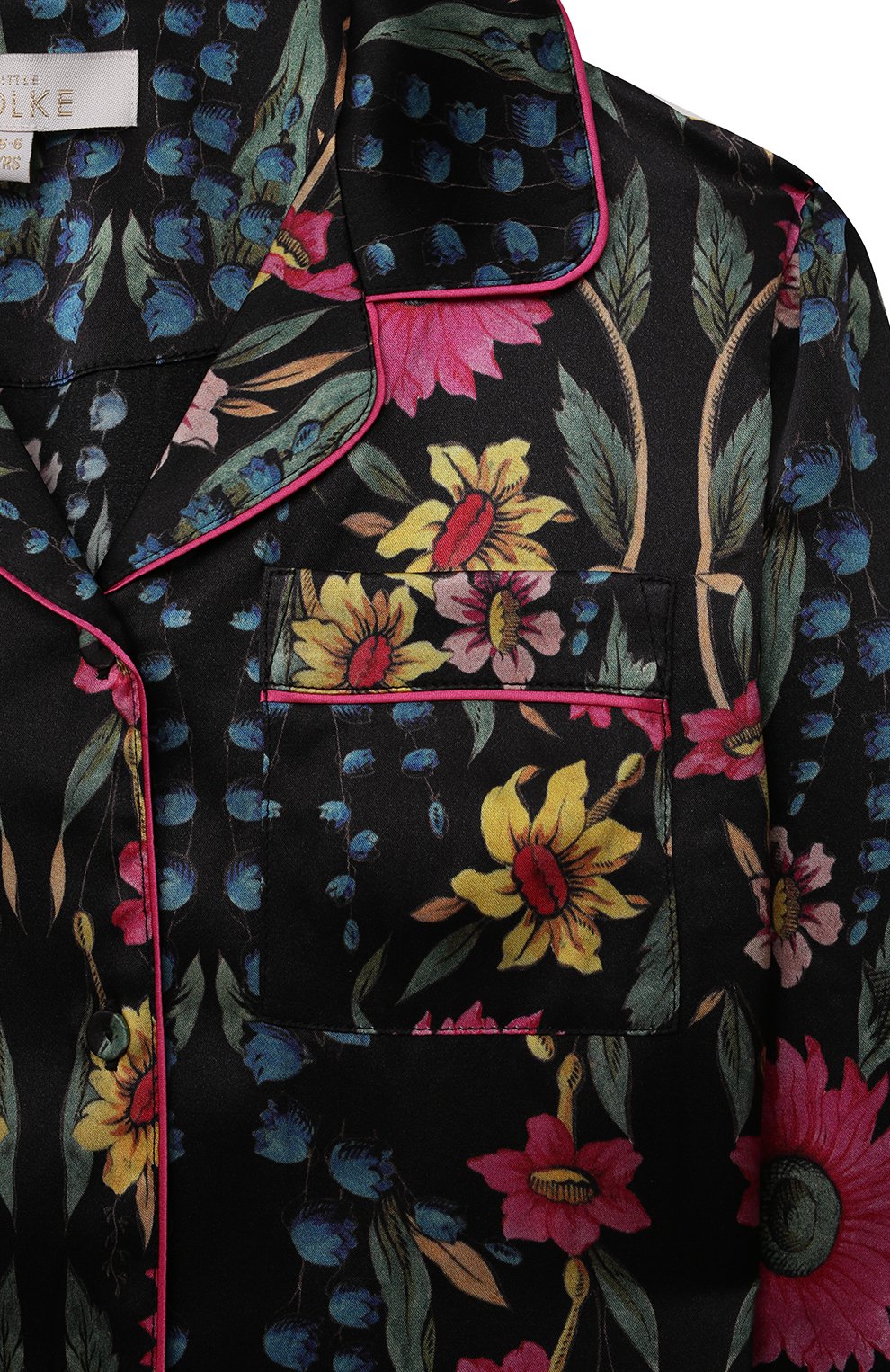 Шелковая пижама LITTLE YOLKE, арт. AW21-12S-WIF-BL, фото 4