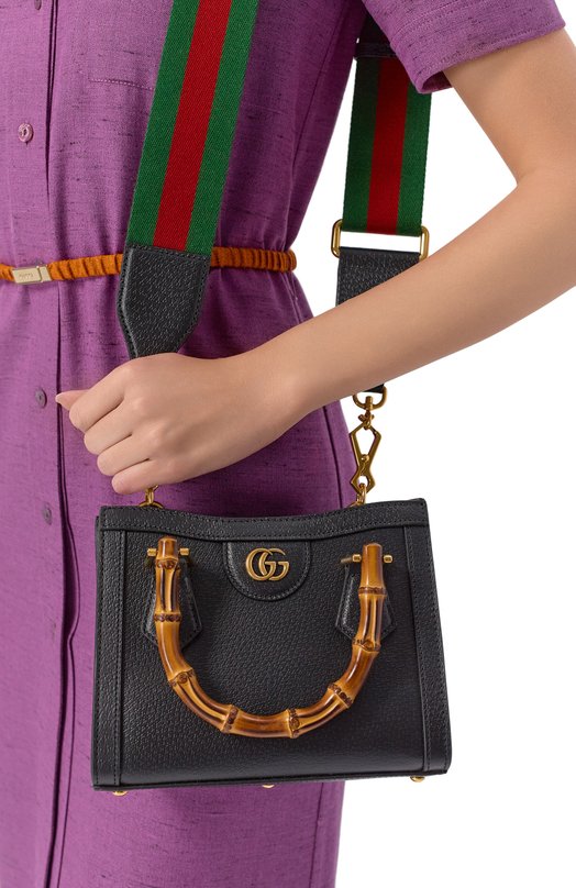 Сумка Diana mini Gucci 702732/U3ZDT Чёрный  702732/U3ZDT Фото 7