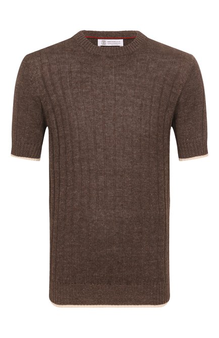 Мужской джемпер изо льна и хлопка BRUNELLO CUCINELLI, арт. M2L707600