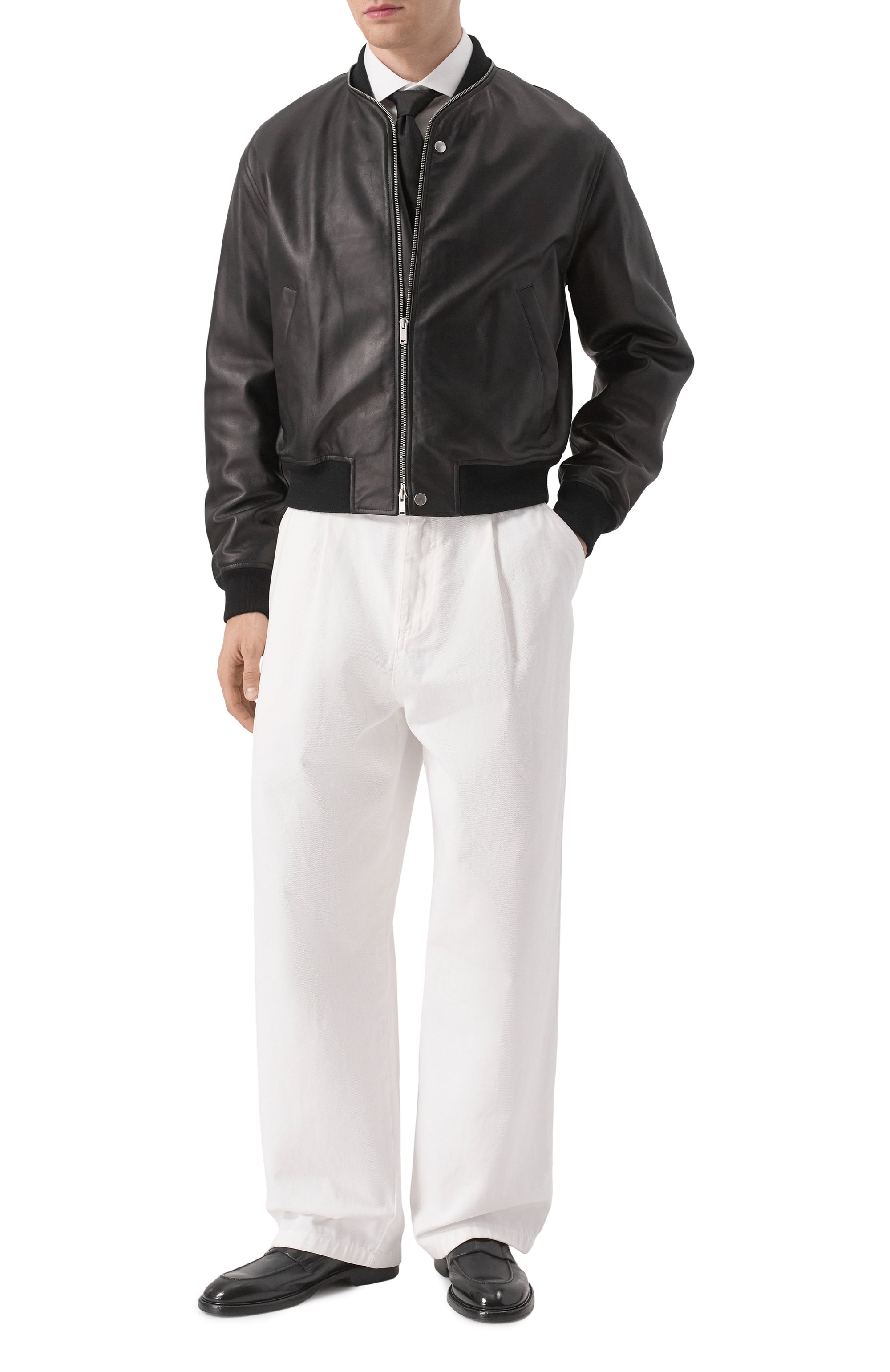 Кожаный бомбер JIL SANDER, арт. J23BN0012-J07173, фото 2