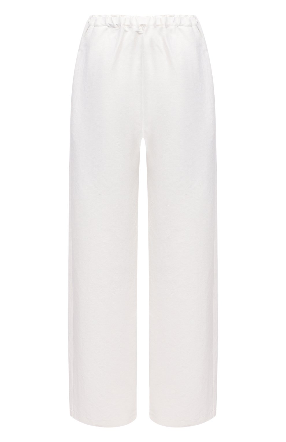 Льняные брюки TOTEME белого цвета по цене 24050 руб., арт. 212-254-723, фото 1 Льняные брюки TOTEME, арт. 212-254-723, фото 1