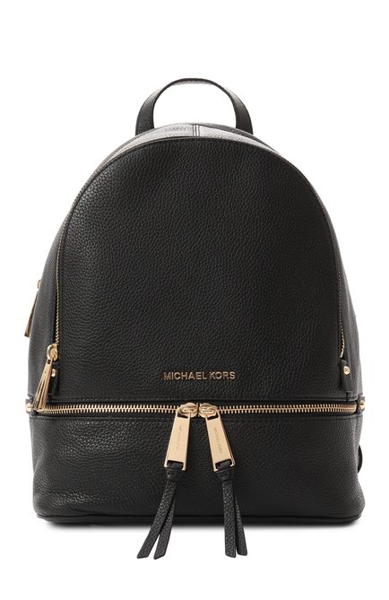 Женский рюкзак rhea medium MICHAEL MICHAEL KORS черного цвета по цене 39700 руб., арт. 30S5GEZB1L | Фото 1