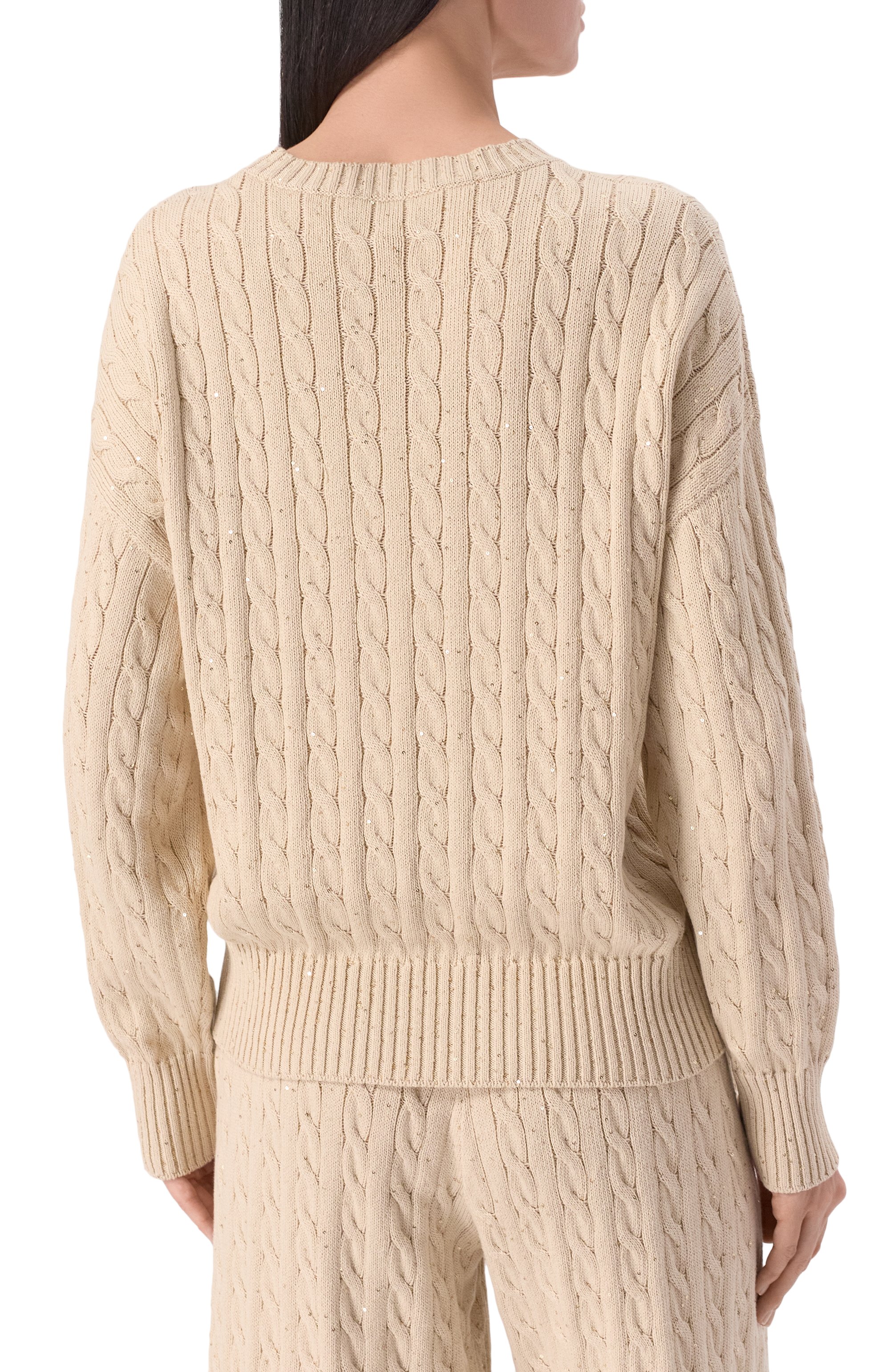 Хлопковый свитер BRUNELLO CUCINELLI, арт. MDV797410, фото 4