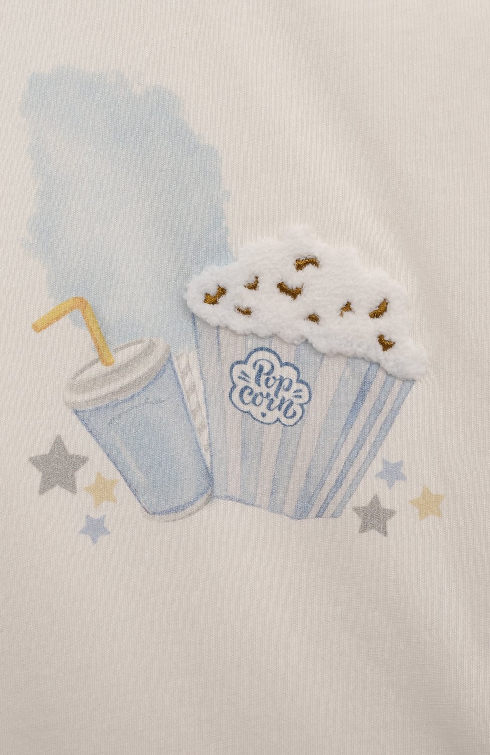 Хлопковый лонгслив MONNALISA, арт. 28D603, фото 3