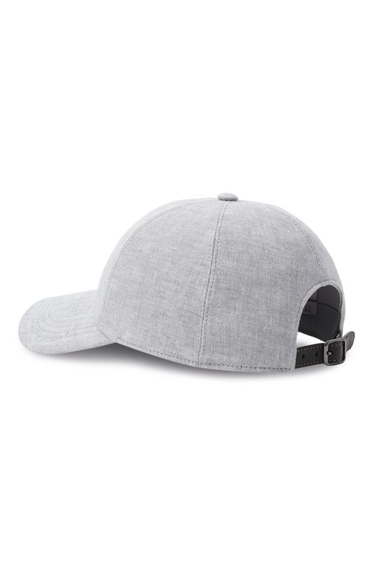 Льняная бейсболка Brunello Cucinelli MCAP91016 Серый  MCAP91016 Фото 3