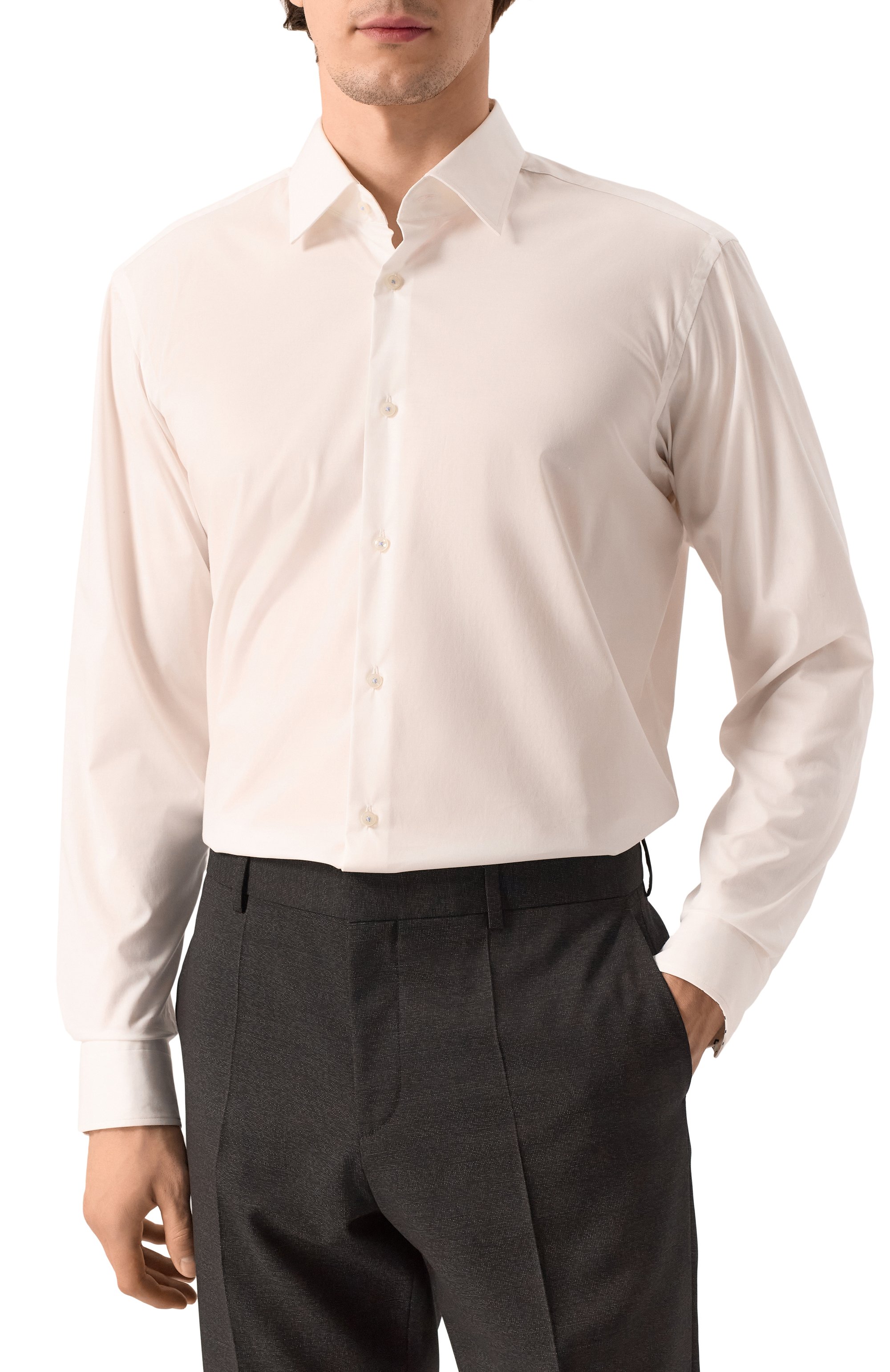 Хлопковая сорочка BOSS, арт. 50527190, фото 3