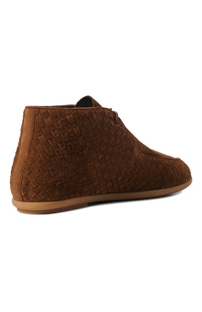 Замшевые ботинки dawson BOTTEGA VENETA коричневого цвета по цене 158000 руб., арт. 876097/V6X21_001, фото 4 Замшевые ботинки dawson BOTTEGA VENETA, арт. 876097/V6X21_001, фото 4