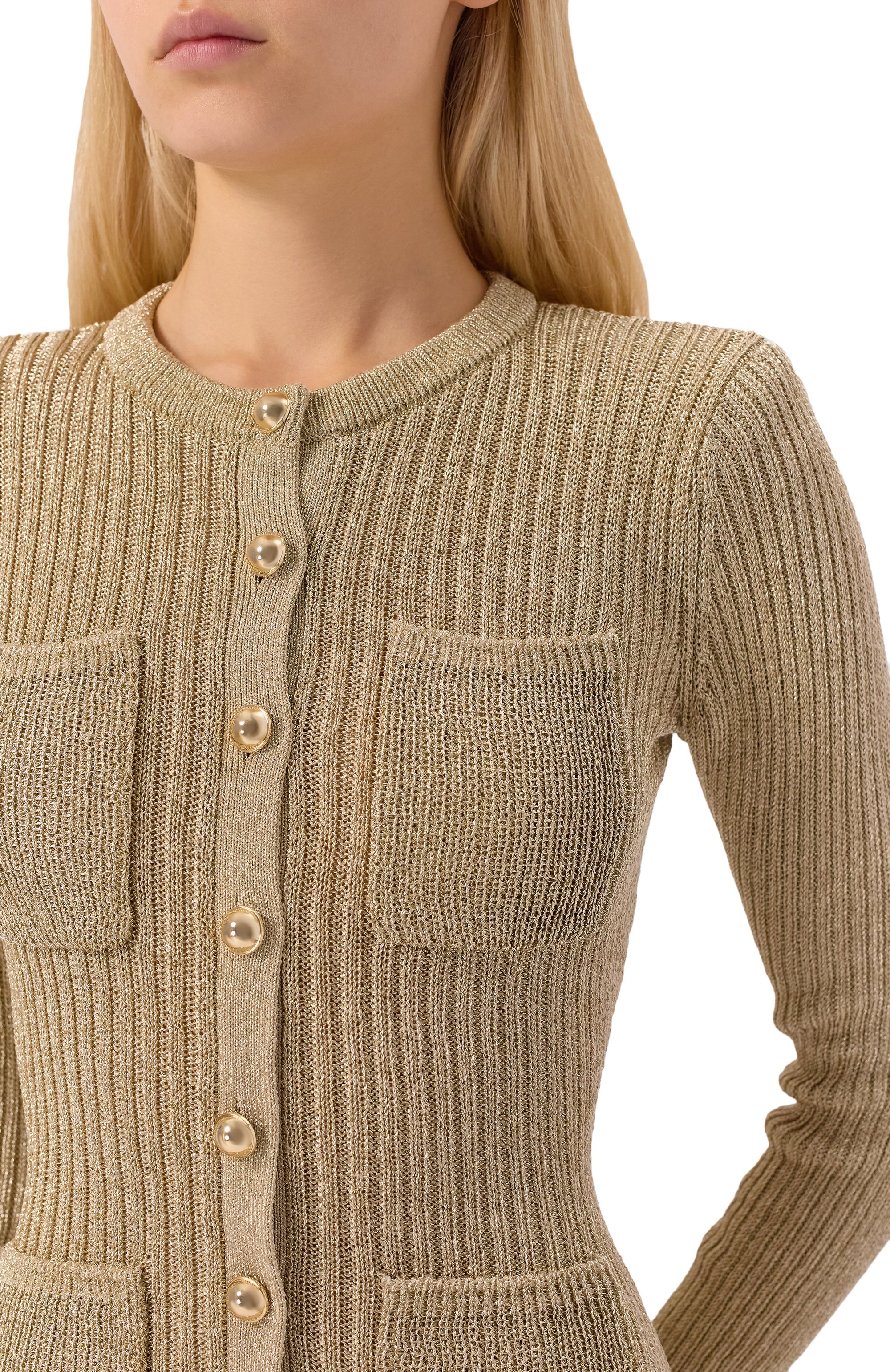 Платье из вискозы SELF-PORTRAIT, арт. AW25136SAGD, фото 5