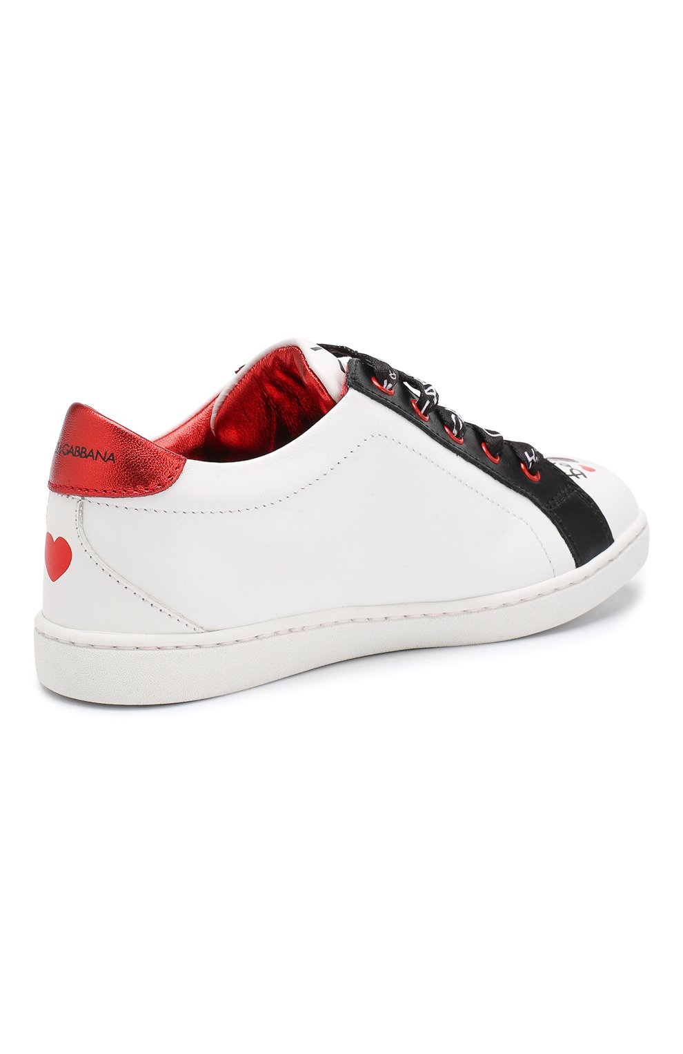 Кожаные кеды DOLCE & GABBANA, арт. D10689/AV526/29-36, фото 3