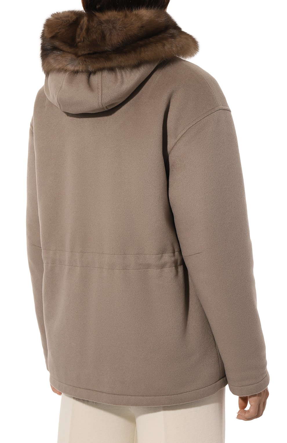 Пуховая парка с отделкой из меха соболя AMELI, арт. 230001, фото 4