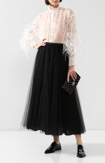 Шелковая блузка VALENTINO, арт. SB0AB15G1C8, фото 2