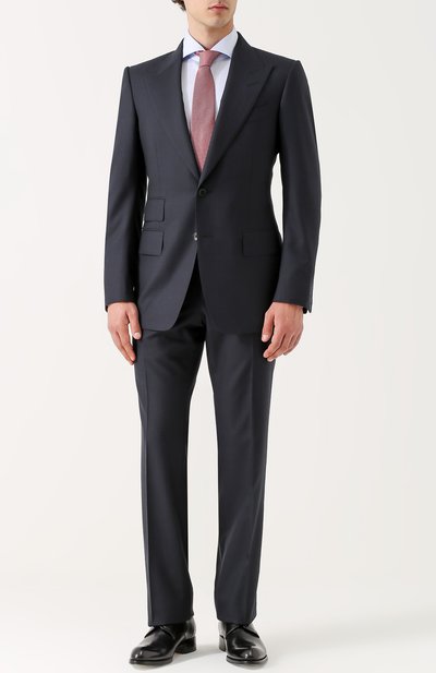 Шерстяной костюм в клетку TOM FORD, арт. 222R91/21AL43, фото 1