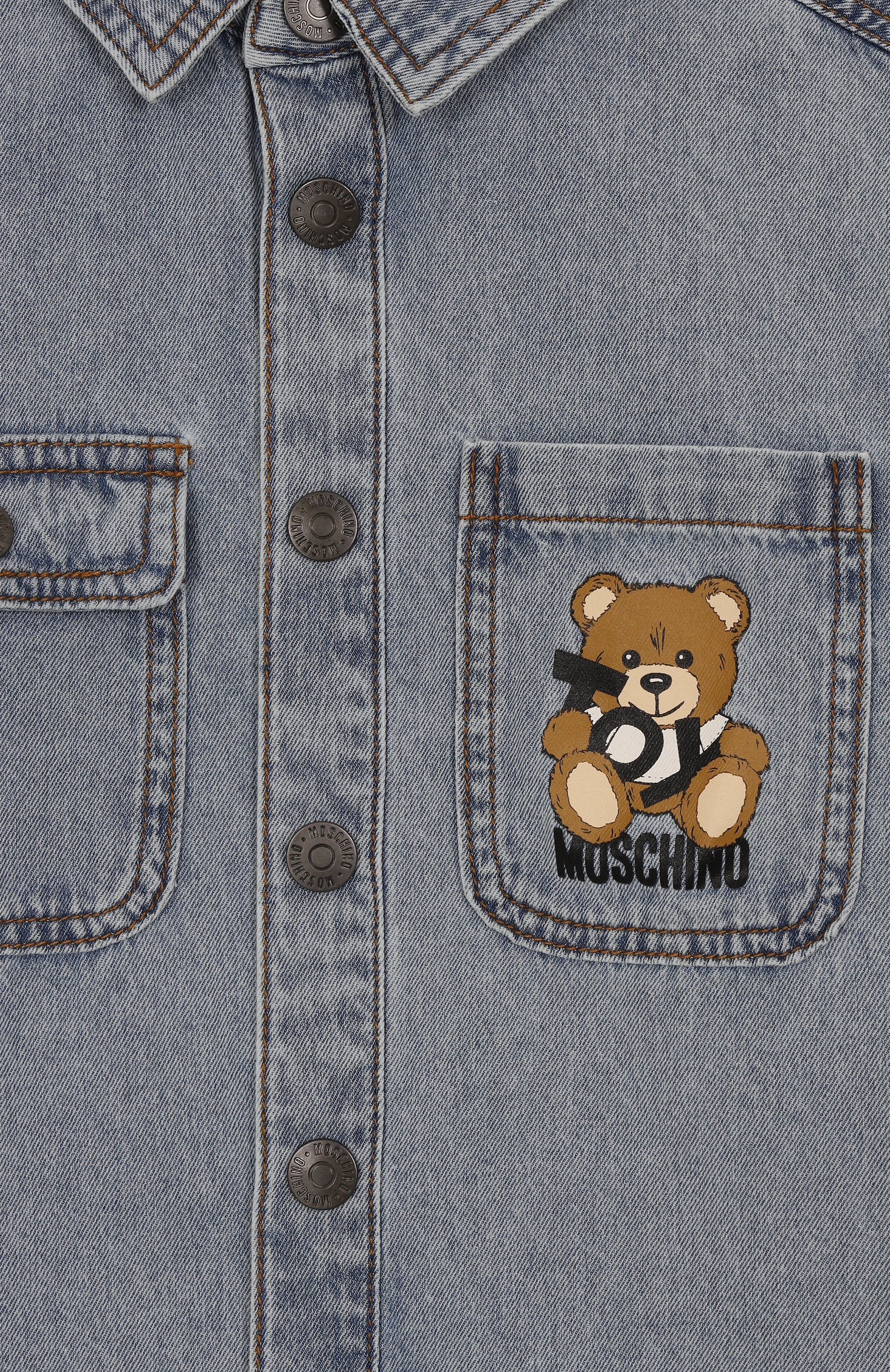 Джинсовая рубашка MOSCHINO, арт. HUC01F/L0E33/4-8, фото 3