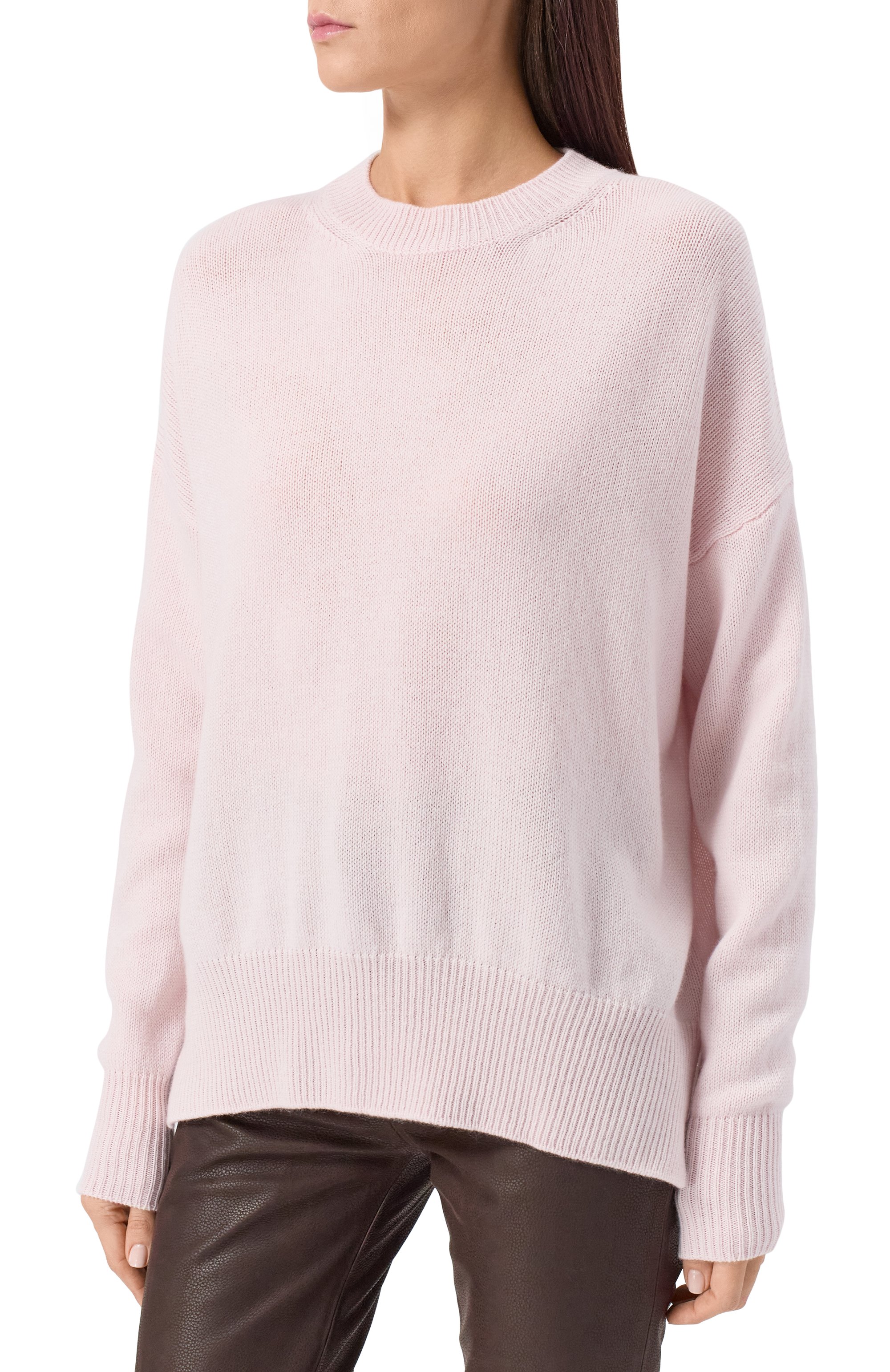 Кашемировый свитер JIL SANDER светло-розового цвета по цене 184000 руб., арт. J02GP0013/J13206, фото 3 Кашемировый свитер JIL SANDER, арт. J02GP0013/J13206, фото 3