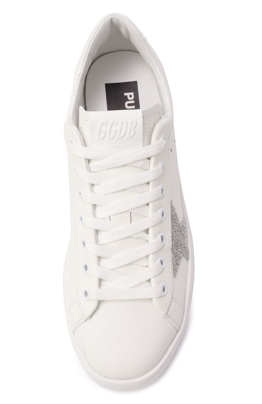 Кожаные кеды Pure-Star Golden Goose Deluxe Brand GWF00197.F002789 Белый  GWF00197.F002789 Фото 6