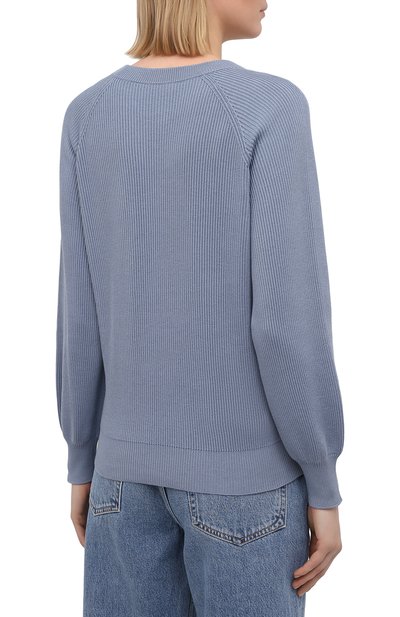 Хлопковый пуловер BRUNELLO CUCINELLI, арт. M19197400, фото 4