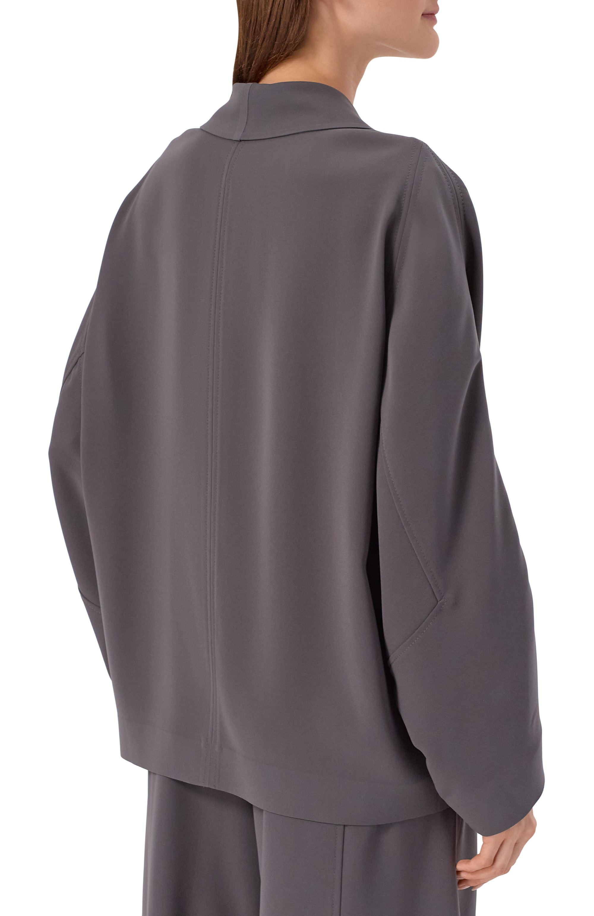 Жакет GIORGIO ARMANI серого цвета по цене 559000 руб., арт. GW002556/TE10832, фото 4 Жакет GIORGIO ARMANI, арт. GW002556/TE10832, фото 4