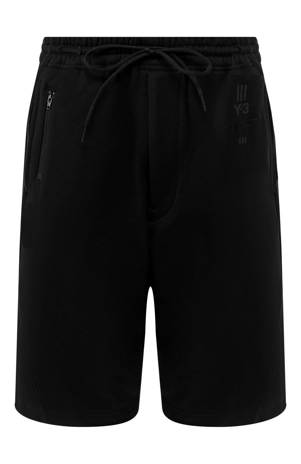 Хлопковые шорты Y-3 черного цвета по цене 11350 руб., арт. DY7194/W, фото 1 Хлопковые шорты Y-3, арт. DY7194/W, фото 1