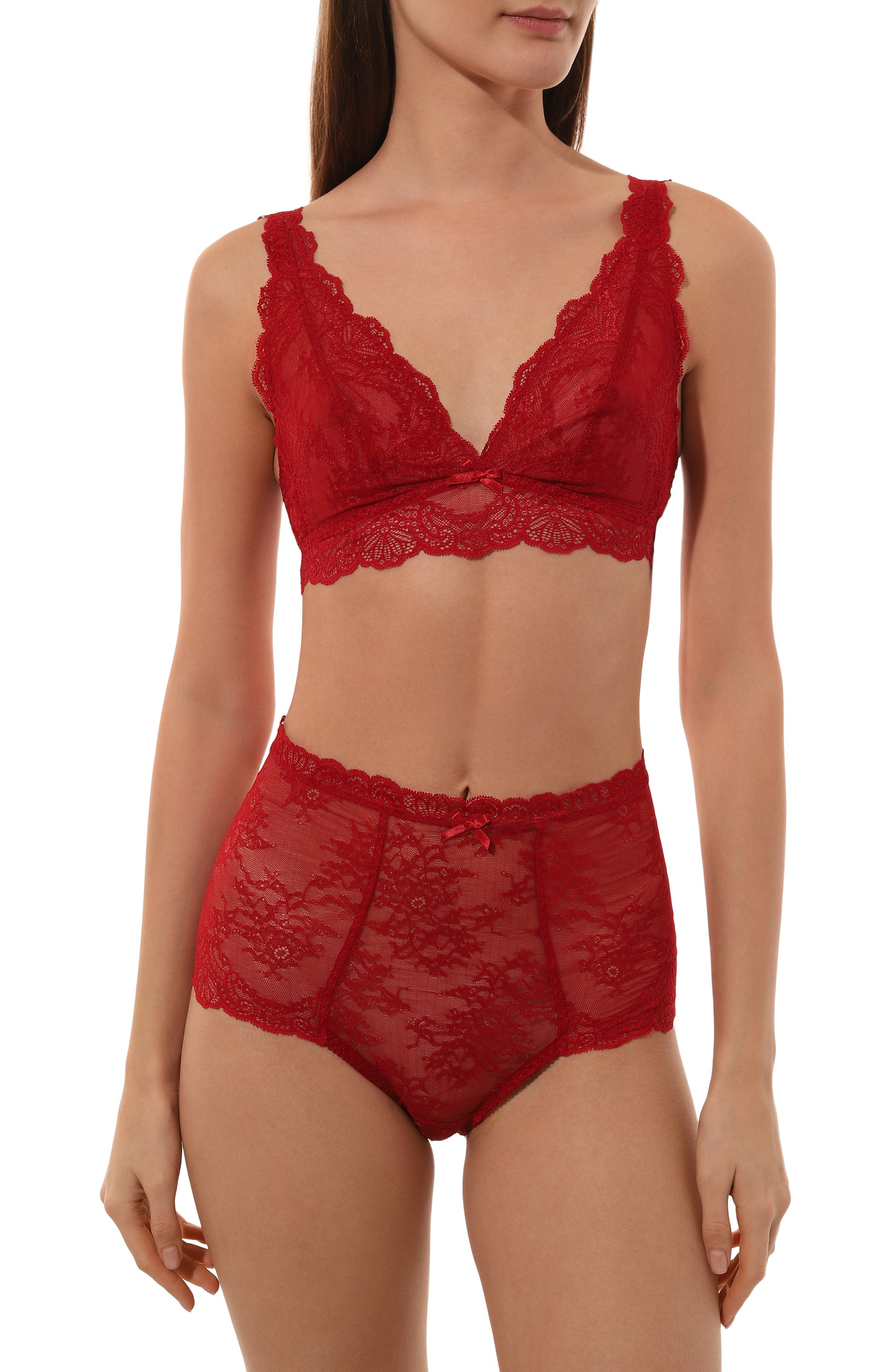 Бюстгальтер-бралетт AUBADE красного цвета по цене 14750 руб., арт. OG10B, фото 2 Бюстгальтер-бралетт AUBADE, арт. OG10B, фото 2