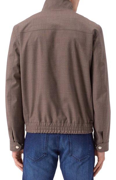 Шерстяной бомбер BRUNELLO CUCINELLI, арт. MM4506424, фото 4