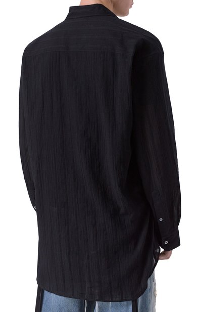 Рубашка из хлопка и шерсти ANN DEMEULEMEESTER, арт. B0013137/FA648, фото 4