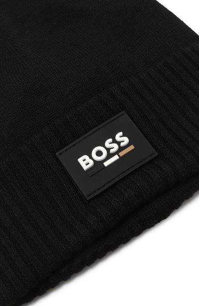 Шапка BOSS черного цвета по цене 5995 руб., арт. J51566/2A, фото 3 Шапка BOSS, арт. J51566/2A, фото 3