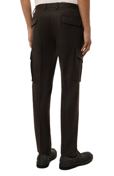 Шерстяные брюки-карго CORNELIANI, арт. 944L02-9418111, фото 4