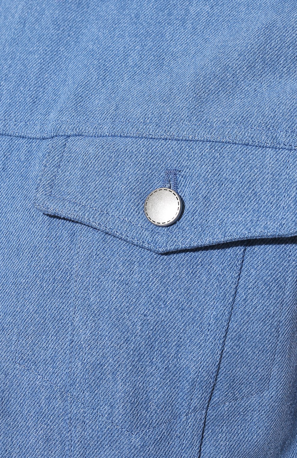 Джинсовый жилет KITON голубого цвета по цене 351500 руб., арт. UW1166V0851A/60-68, фото 5 Джинсовый жилет KITON, арт. UW1166V0851A/60-68, фото 5