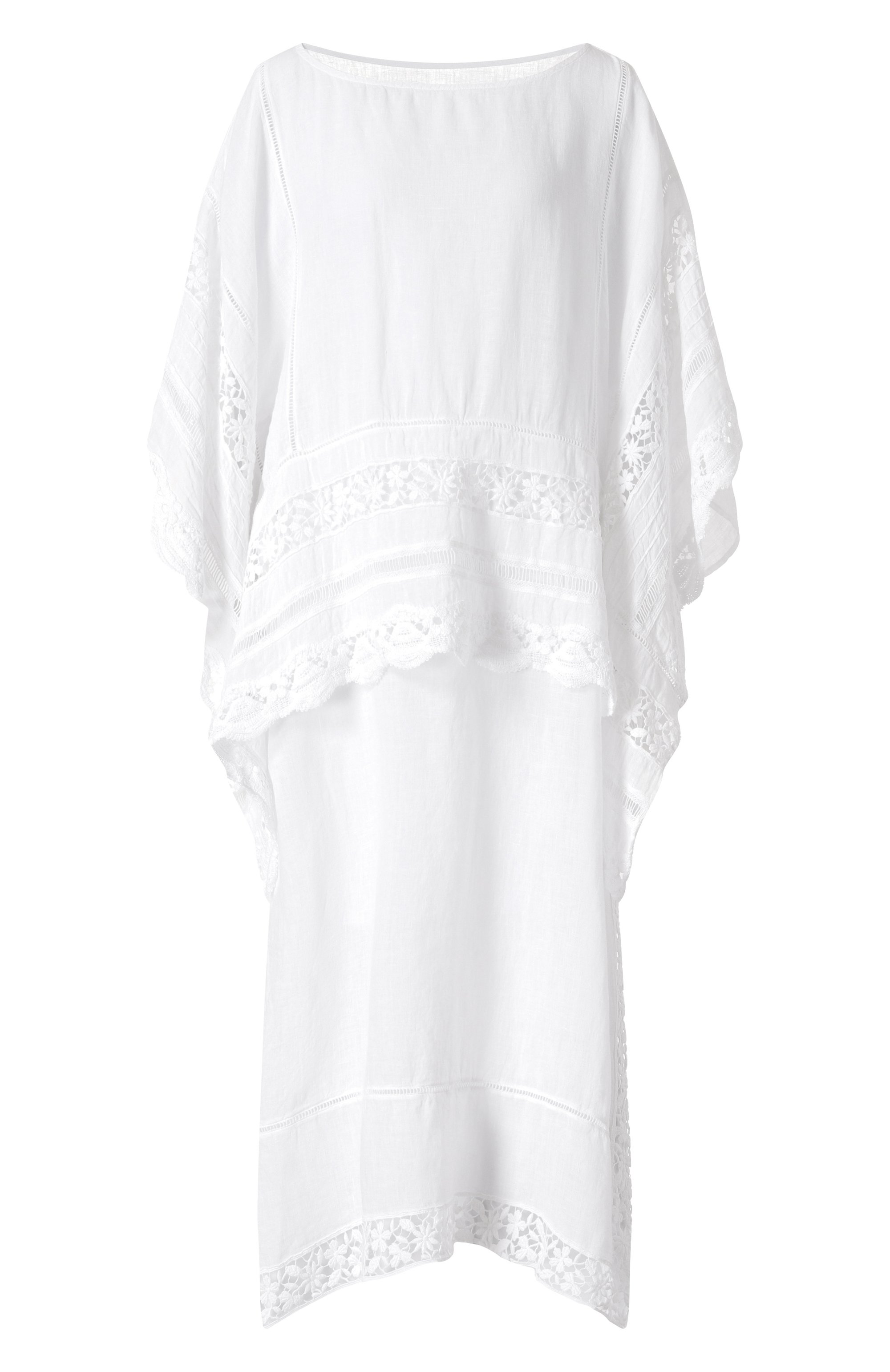 Льняное платье 120% LINO белого цвета по цене 79150 руб., арт. 32ALIW4PJU/000D703, фото 1 Льняное платье 120% LINO, арт. 32ALIW4PJU/000D703, фото 1