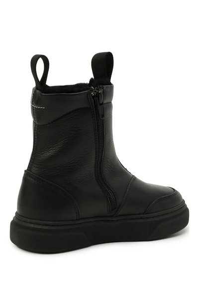 Кожаные ботинки MM6 черного цвета по цене 37900 руб., арт. 68974/B0MBER/36-41, фото 3 Кожаные ботинки MM6, арт. 68974/B0MBER/36-41, фото 3