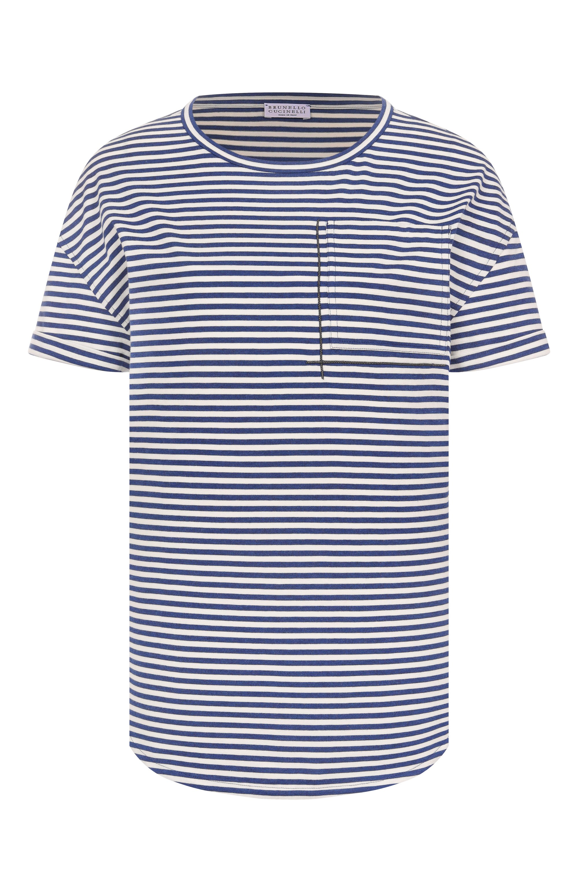 Хлопковая футболка BRUNELLO CUCINELLI, арт. ML929HA820, фото 1
