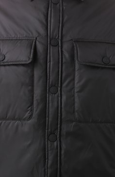 Мужская утепленная куртка-рубашка DSQUARED2 черного цвета, арт. S74DM0907/S54981 | Фото 6 (Материал сплава: Проставлено; Драгоценные камни: Проставлено; Длина (верхняя одежда): Короткие; Рукава: Длинные; Мужское Кросс-КТ: Куртка-рубашка; Стили: Кэжуэл; Материал внешний: Синтетический материал)
