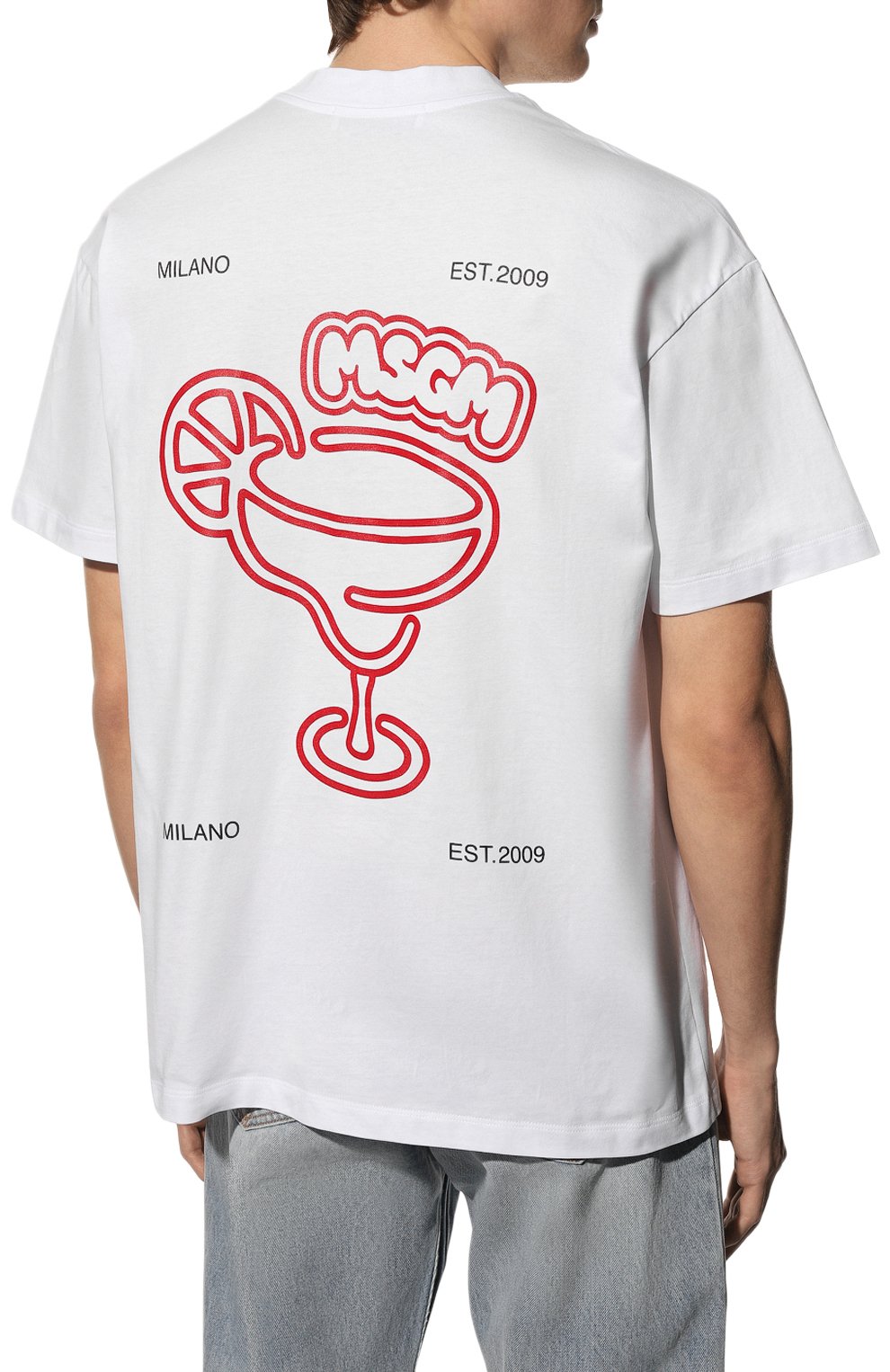 Хлопковая футболка MSGM, арт. 3440MM197 237002, фото 4