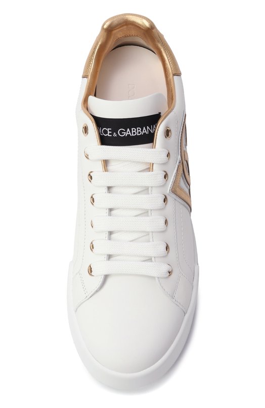 Кожаные кеды Portofino Dolce & Gabbana CK2331/AD780 Белый  CK2331/AD780 Фото 6