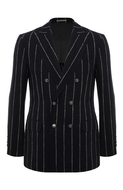 Мужской пиджак изо льна и шерсти BRUNELLO CUCINELLI, арт. MP4927BPDD