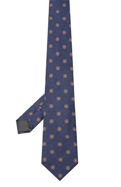 Шелковый галстук CANALI синего цвета по цене 11500 руб., арт. 18/HJ02861, фото 2 Шелковый галстук CANALI, арт. 18/HJ02861, фото 2