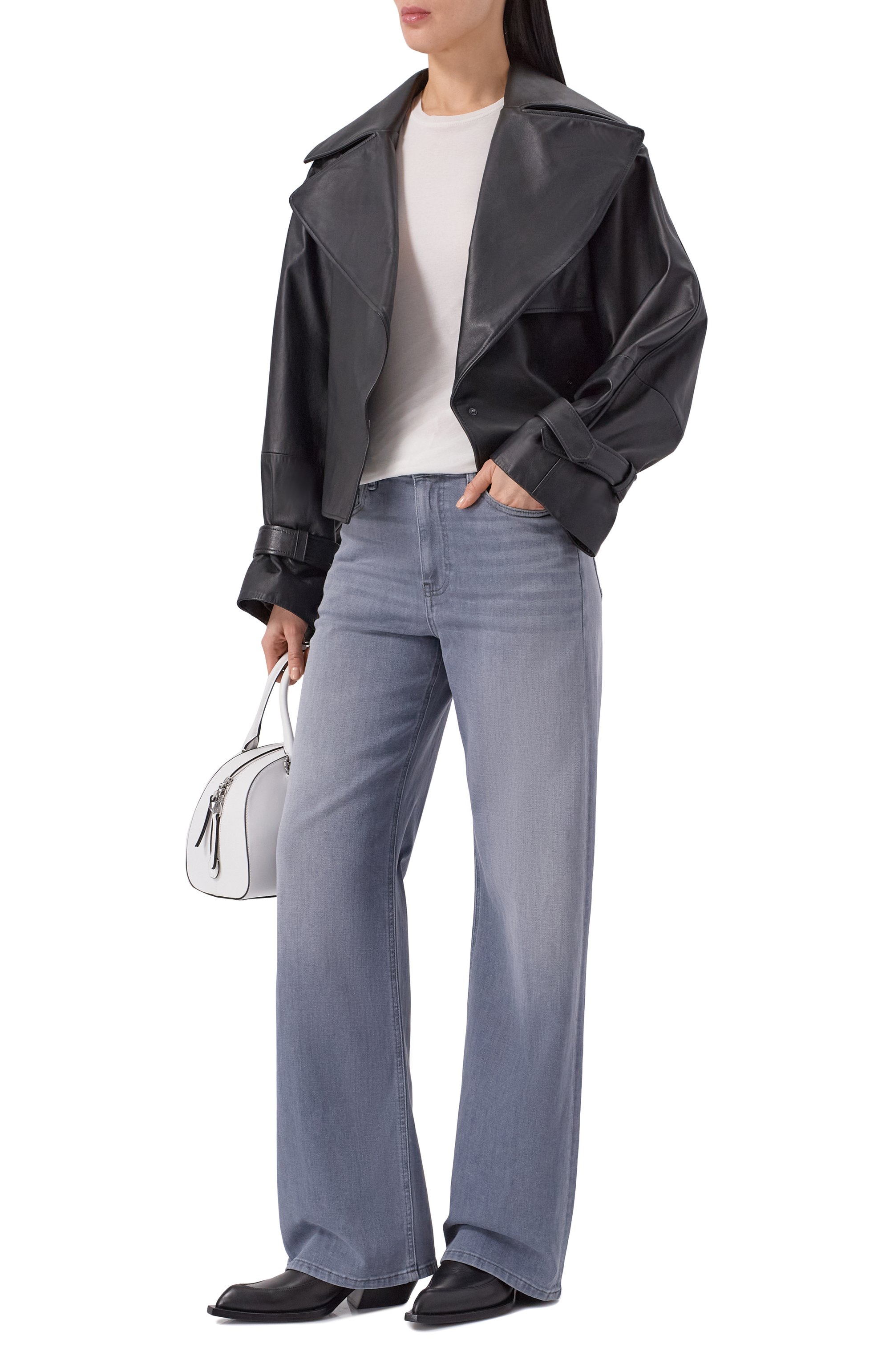 Джинсы AG ADRIANO GOLDSCHMIED серого цвета по цене 33300 руб., арт. W0015-167, фото 2 Джинсы AG ADRIANO GOLDSCHMIED, арт. W0015-167, фото 2