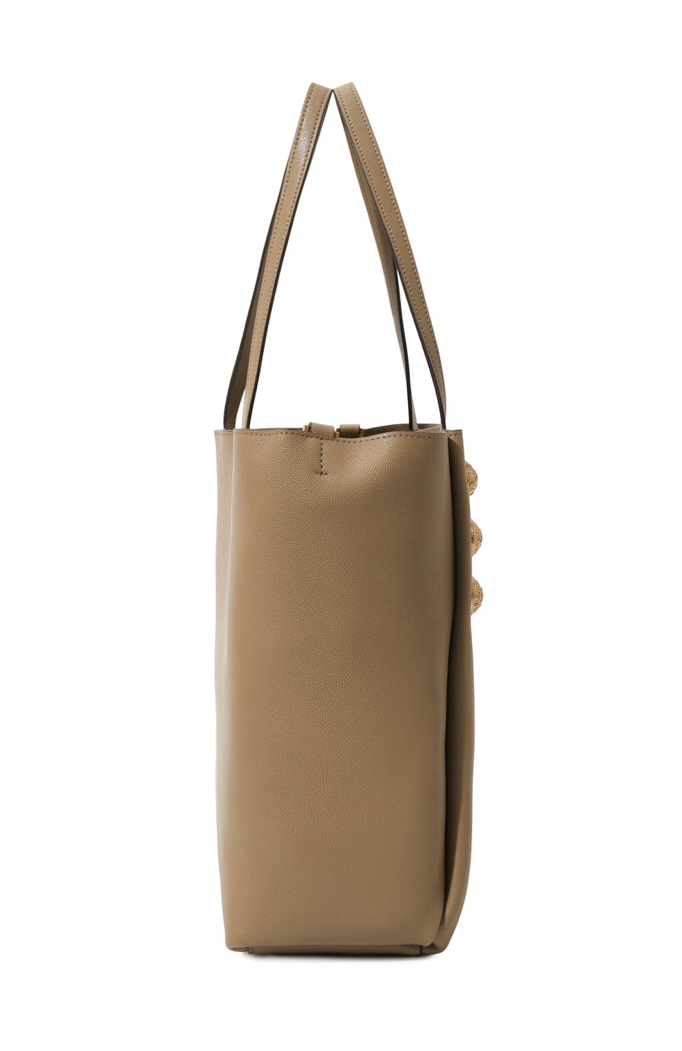 Сумка-тоут emblème BALMAIN темно-бежевого цвета по цене 119500 руб., арт. DN1FE836/LGSR, фото 4 Сумка-тоут emblème BALMAIN, арт. DN1FE836/LGSR, фото 4