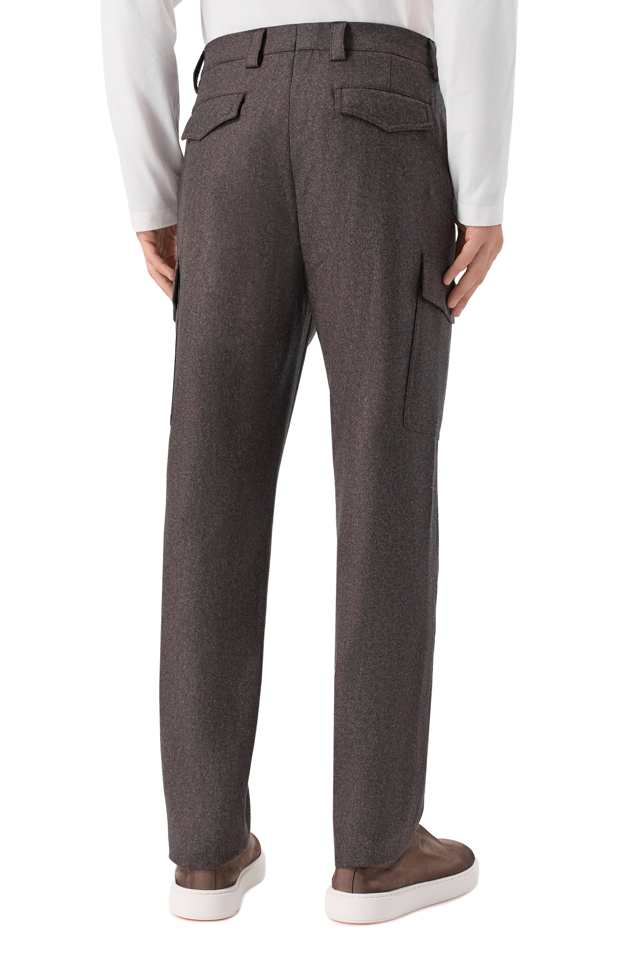 Шерстяные брюки-карго BRUNELLO CUCINELLI, арт. M038PE1890, фото 4