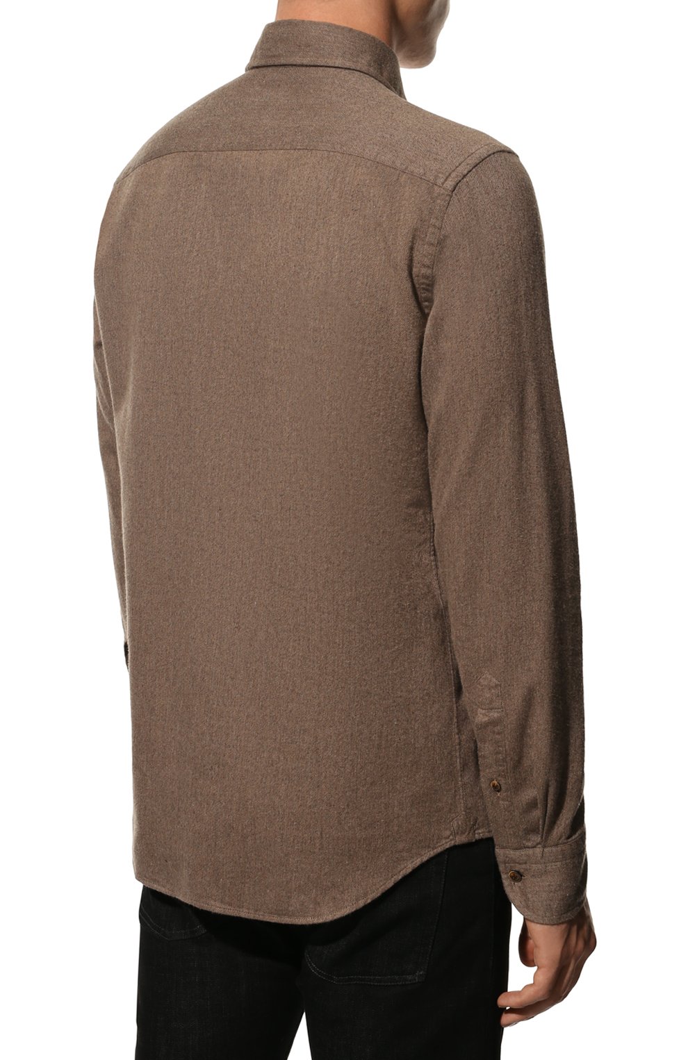 Хлопковая рубашка SONRISA коричневого цвета по цене 31950 руб., арт. IL9/BC/P9139, фото 4 Хлопковая рубашка SONRISA, арт. IL9/BC/P9139, фото 4