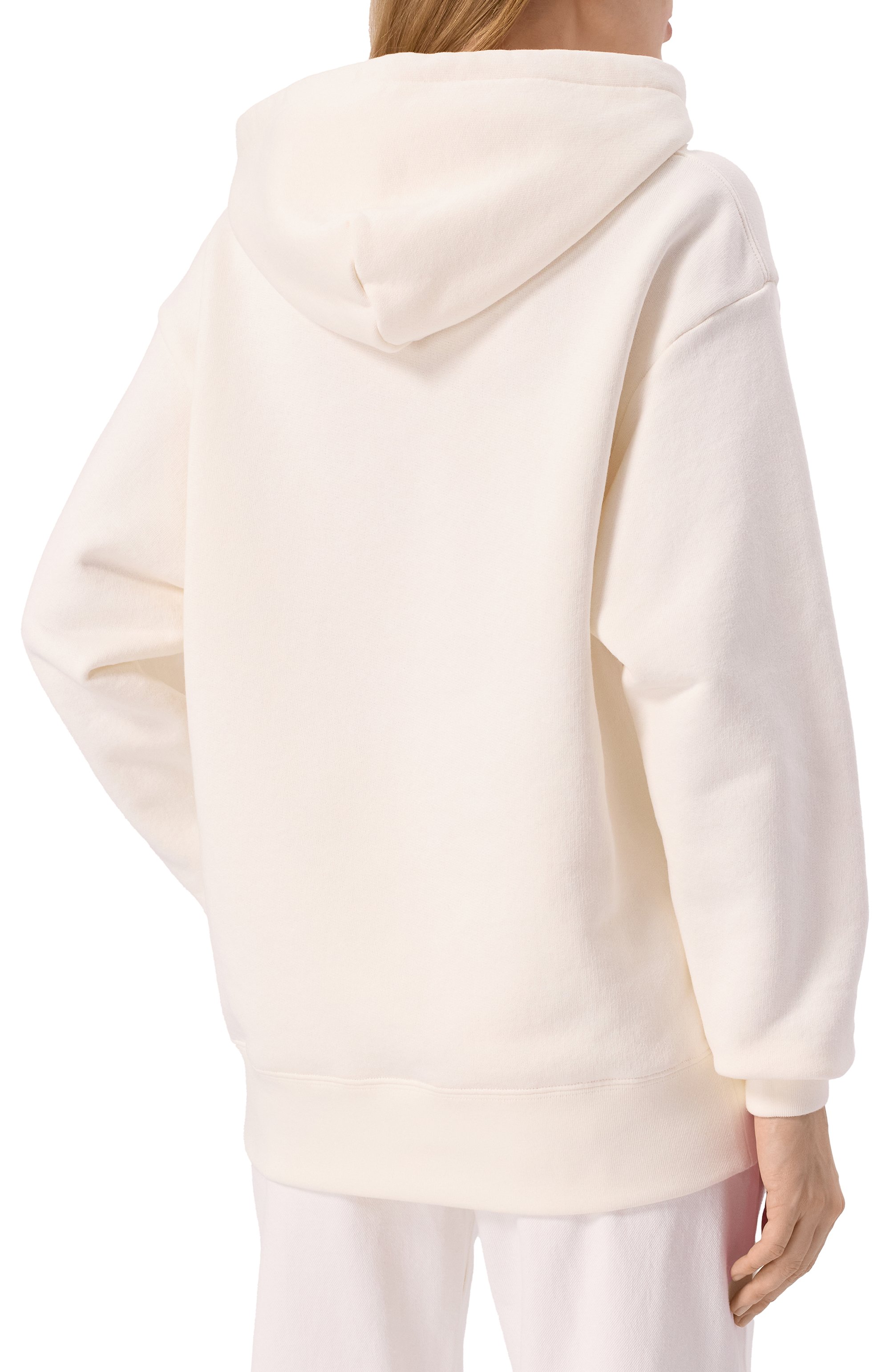 Хлопковое худи VALENTINO молочного цвета по цене 116500 руб., арт. 6B3MF24D960, фото 4 Хлопковое худи VALENTINO, арт. 6B3MF24D960, фото 4