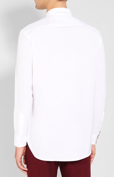 Хлопковая рубашка с воротником кент BURBERRY, арт. 8003071, фото 4