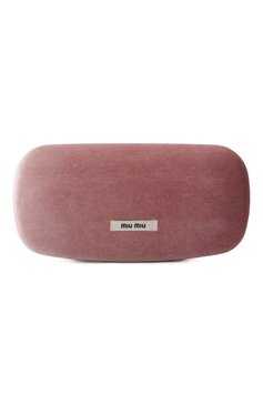 Женские солнцезащитные очки MIU MIU розового цвета, арт. SMU59U-E153-F00A5-048 | Фото 5 (Материал: Металл; Материал сплава: Проставлено; Нос: Не проставлено; Тип очков: С/з; Оптика Гендер: оптика-женское; Очки форма: Круглые)